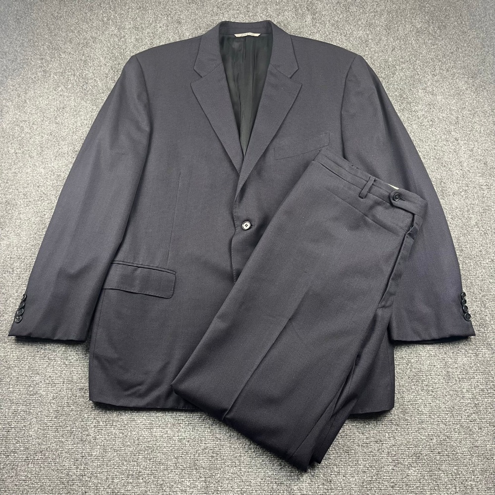 Canali 1934 Navy Blue Water Resistant 2 Piece Suit 44R 37x30 Blazer